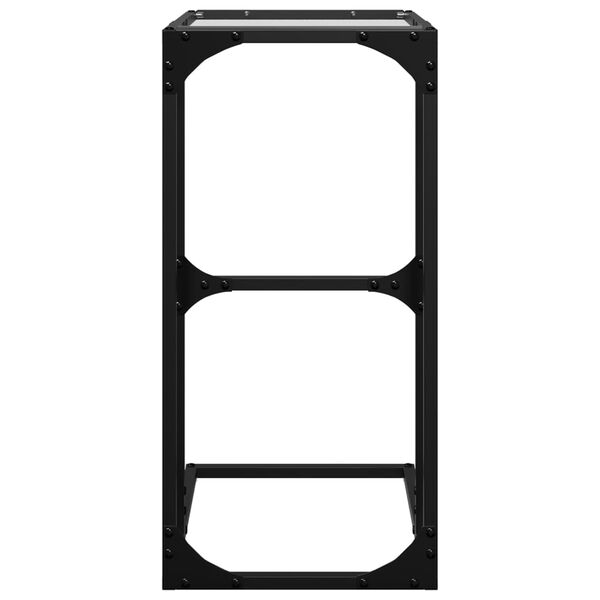 vidaXL Tavolino con Vetro Trasparente 40x30x61,5cm in Acciaio