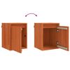 vidaXL Armadietto a muro 2 pcs Marrone cerato 30 x 30 x 40 cm