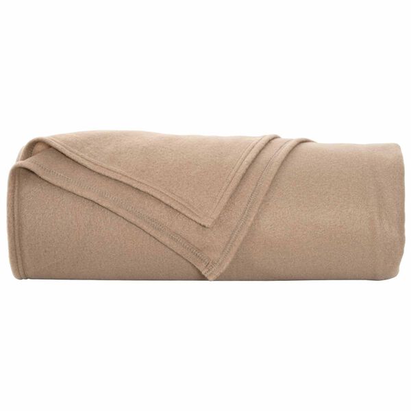 vidaXL Coperta Cammello 280 x 210 cm Panno