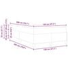 vidaXL Letto a molle Nero 120 x 200 cm Tessuto