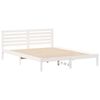vidaXL Struttura del letto Bianco 160 x 210 cm Pino massello