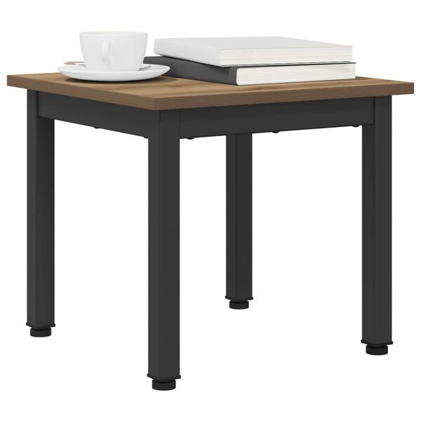 vidaXL Tavolino da salotto Rovere Artigianale 40 x 40 x 36 cm