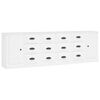 vidaXL Credenze 3 pz Bianco in Legno Multistrato