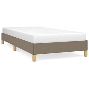 vidaXL Giroletto senza Materasso Tortora 80x200 cm Tessuto