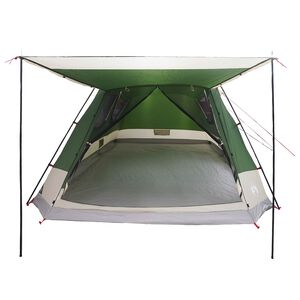 vidaXL Tenda Capanna con tetto Verde 12-Persone Poliestere e Acciaio