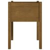 vidaXL Fioriera Giardino Marrone Ambra 50x50x70 cm Legno Massello Pino