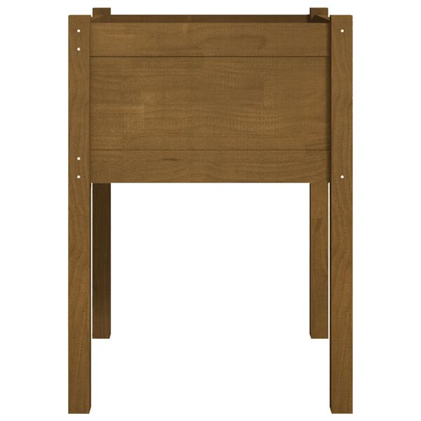 vidaXL Fioriera Giardino Marrone Ambra 50x50x70 cm Legno Massello Pino