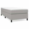 vidaXL Struttura Letto a Rete a Molle Grigio Chiaro 100x200 cm Tessuto