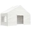 vidaXL Gazebo con Tetto Bianco 20,07x5,88x3,75 m in Polietilene