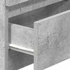 vidaXL Comodino con 2 Cassetti Grigio Cemento 40x33x60 cm