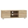vidaXL Mobile per TV Rovere Sonoma 120x40,5x35 cm Legno Multistrato