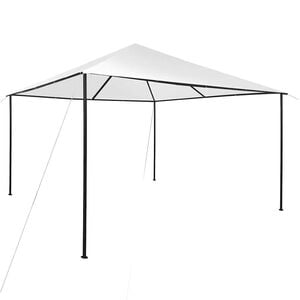 vidaXL Gazebo da Giardino 4x4x3 m Bianco 180 g/m&sup2;