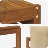 vidaXL Set di divani da esterno con cuscino 7 pcs Naturale e Beige