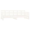 vidaXL Dormeuse Estraibile Bianca Legno Massello di Pino 2x(80x200) cm