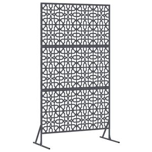 vidaXL Schermo per Privacy 100 x 50 x 180 cm Acciaio Antracite