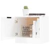 vidaXL Comodini 2 pz in Bianco Lucido 40x39x40 cm