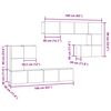 vidaXL Unit&agrave; TV 4 pcs Legno vecchio Legno multistrato