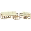 vidaXL Set di divani da esterno 7 pz
