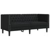 vidaXL Divano per Soggiorno 2 pcs Nero 194 x 74,5 x 70,5 cm