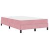 vidaXL Letto a molle con materasso Rosa 120 x 220 cm Tessuto