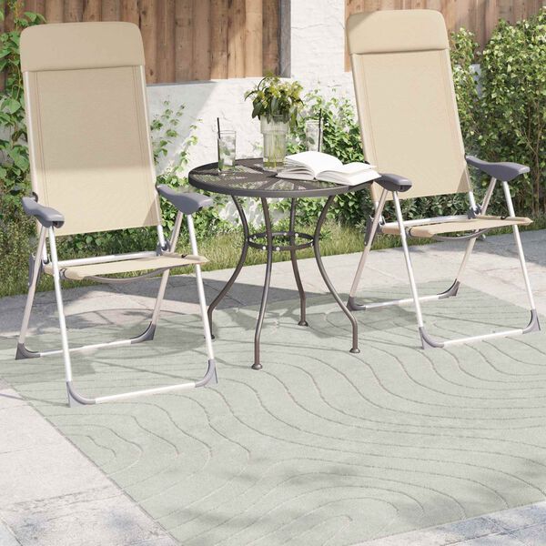 vidaXL Tappeti per area Quadrato PALMERAS Verde 200 x 200 cm