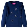 vidaXL Felpa per Bambini Blu Marino 128