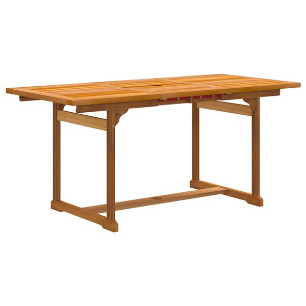 vidaXL Set Pranzo da Giardino 7pz Legno Massello di Acacia e Textilene