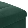 vidaXL Pouf contenitore Verde Scuro 40 x 40 x 45 cm Velluto