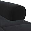 vidaXL Chaise Lounge con cuscino Nero 91 x 157 x 91 cm Velluto