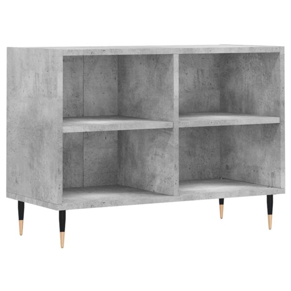vidaXL Mobile Porta TV Grigio Cemento 69,5x30x50 cm Legno Multistrato