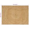 vidaXL Tappeti per area Rettangolare Marrone 120 x 170 cm Juta
