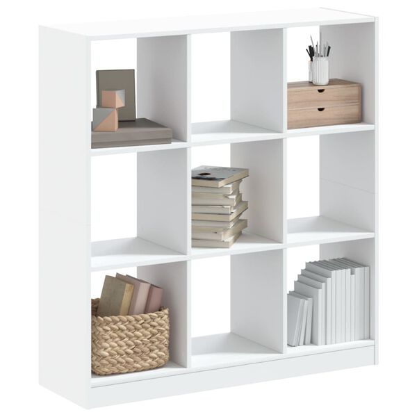 vidaXL Libreria Bianca 102x32x108 cm in Truciolato