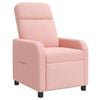 vidaXL Poltrona reclinabile Rosa Boucl&eacute;