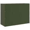 vidaXL Credenza Verde Oliva 99x39x73 cm in Acciaio