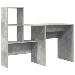 vidaXL Scrivania Grigio cemento Legno ingegnerizzato