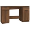 vidaXL Scrivania con Mobile Laterale Rovere Marrone Legno Multistrato