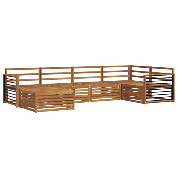 vidaXL Set di divani da esterno 6 pcs Naturale