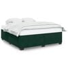 vidaXL Giroletto senza Materasso Verde Scuro 180x200 cm in Velluto