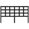 vidaXL Testiera per Letto Nera 165,5x4x100cm in Legno Massello di Pino
