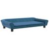 vidaXL Divano per Bambini Blu 100x50x26 cm in Velluto