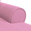 vidaXL Chaise Longe con Gonna Rosa 91 x 157 x 91 cm Tessuto