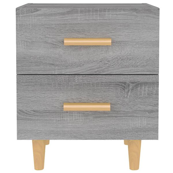 vidaXL Comodino Grigio Sonoma 40x35x47,5 cm