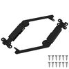 vidaXL Cerniera a supporto per coperchio 2 pz Nero 192 x 32 x 50 mm