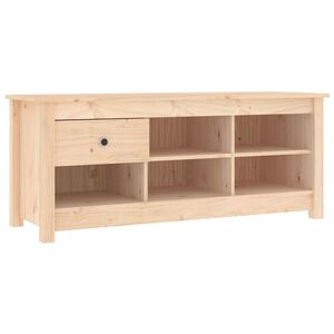 vidaXL Scarpiera 110x38x45,5 cm in Legno Massello di Pino