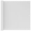 vidaXL Paravento da Balcone Bianco 90x500 cm in HDPE