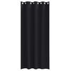 vidaXL Tende Blackout con Anelli 2 pcs Nero 225 x 140 cm Poliestere
