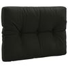vidaXL Cuscino per schienale di pallet VIANEN 100% Poliestere Nero