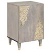 vidaXL Mobile da Bagno Grigio 38 x 33 x 58 cm Legno di mango massello