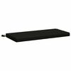 vidaXL Cuscino per panchina SOEST 100% Poliestere Nero 80 x 40 x 5 cm