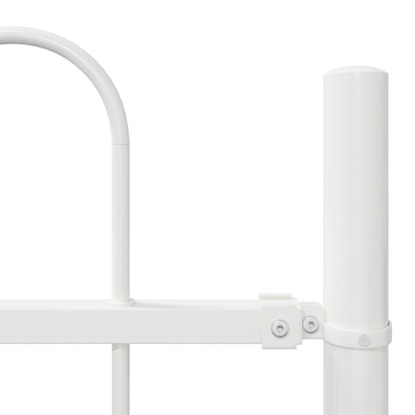 vidaXL Recinzione per Giardino Bianco 1.7 x 1.2 m